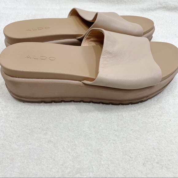 Aldo Shoes - Aldo platform pink slides sandals